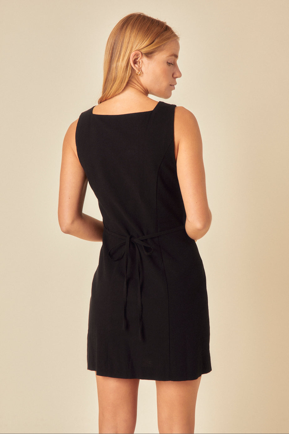 Black Tailored Peri Mini Dress