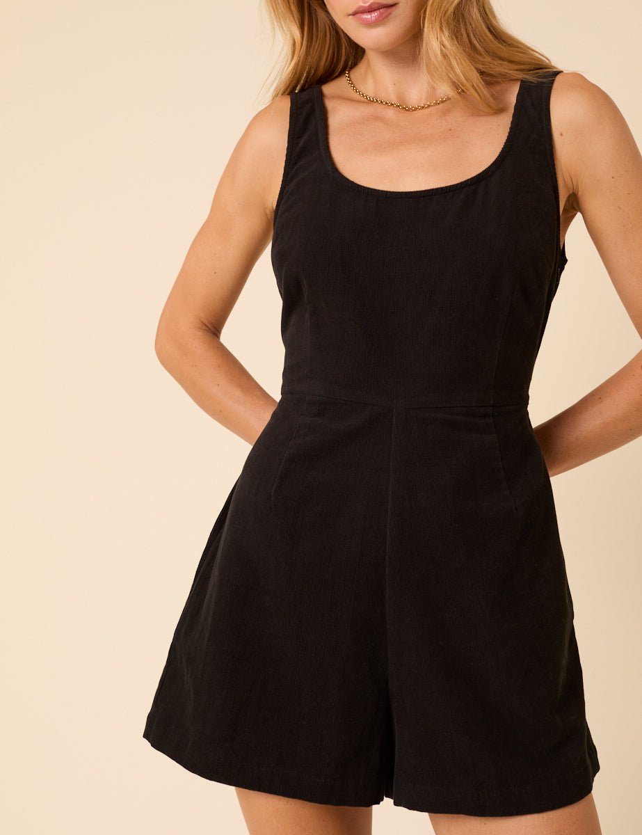 Black Cord Playsuit