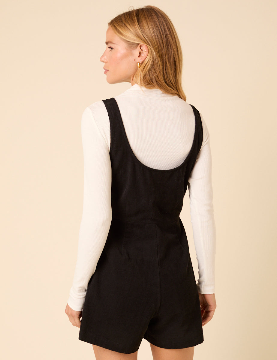 Black Cord Playsuit