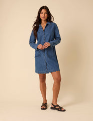 Blue Denim Kynance Mini Shirt Dress