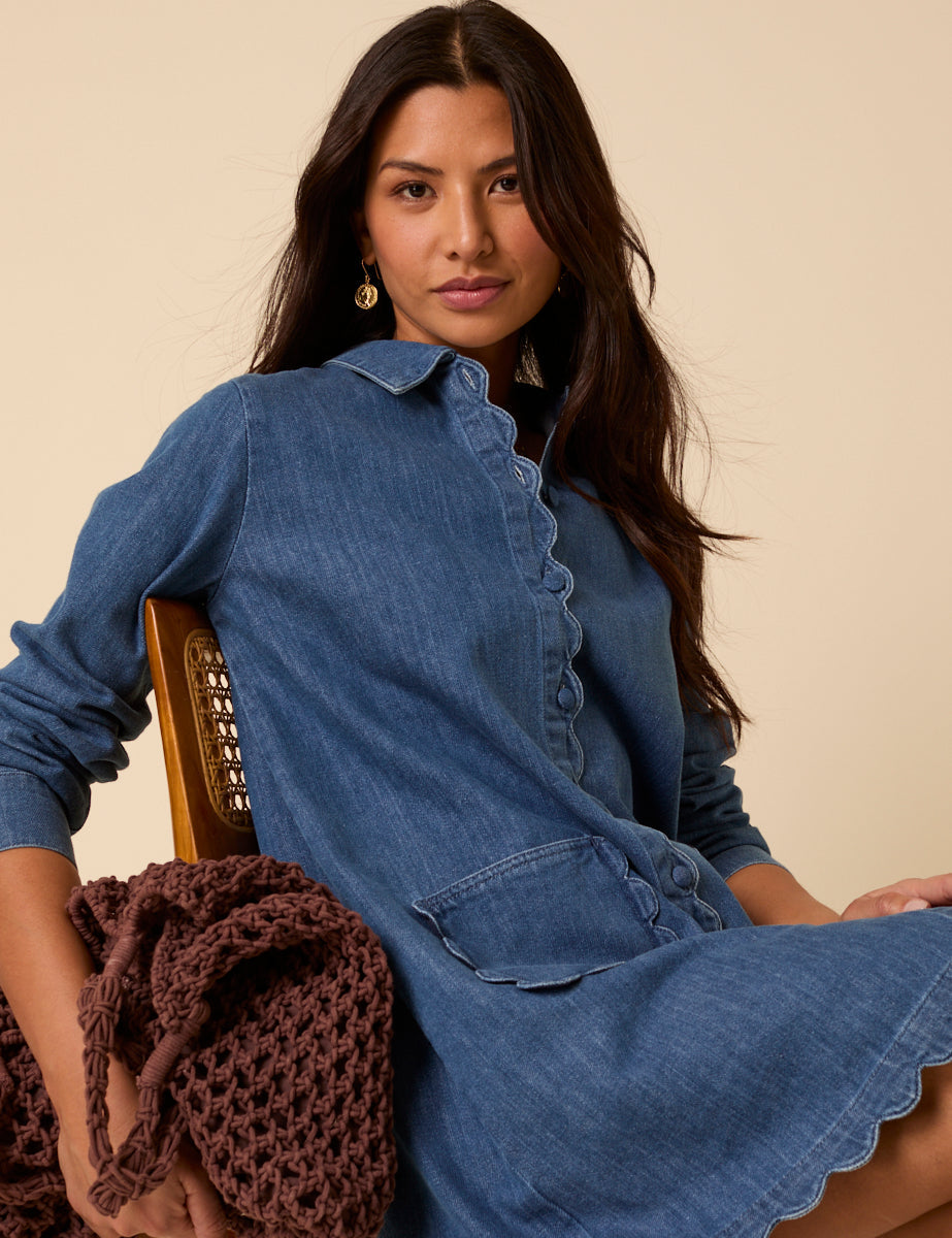 Blue Denim Kynance Mini Shirt Dress