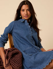 Blue Denim Kynance Mini Shirt Dress