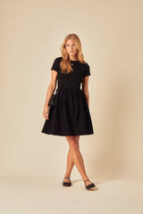 Black Scoop Back Sarah Mini Dress