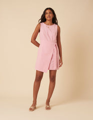 Pink Tie Waist Lottie Mini Dress