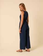 Dark Blue Tailored Peri Jumpsuit