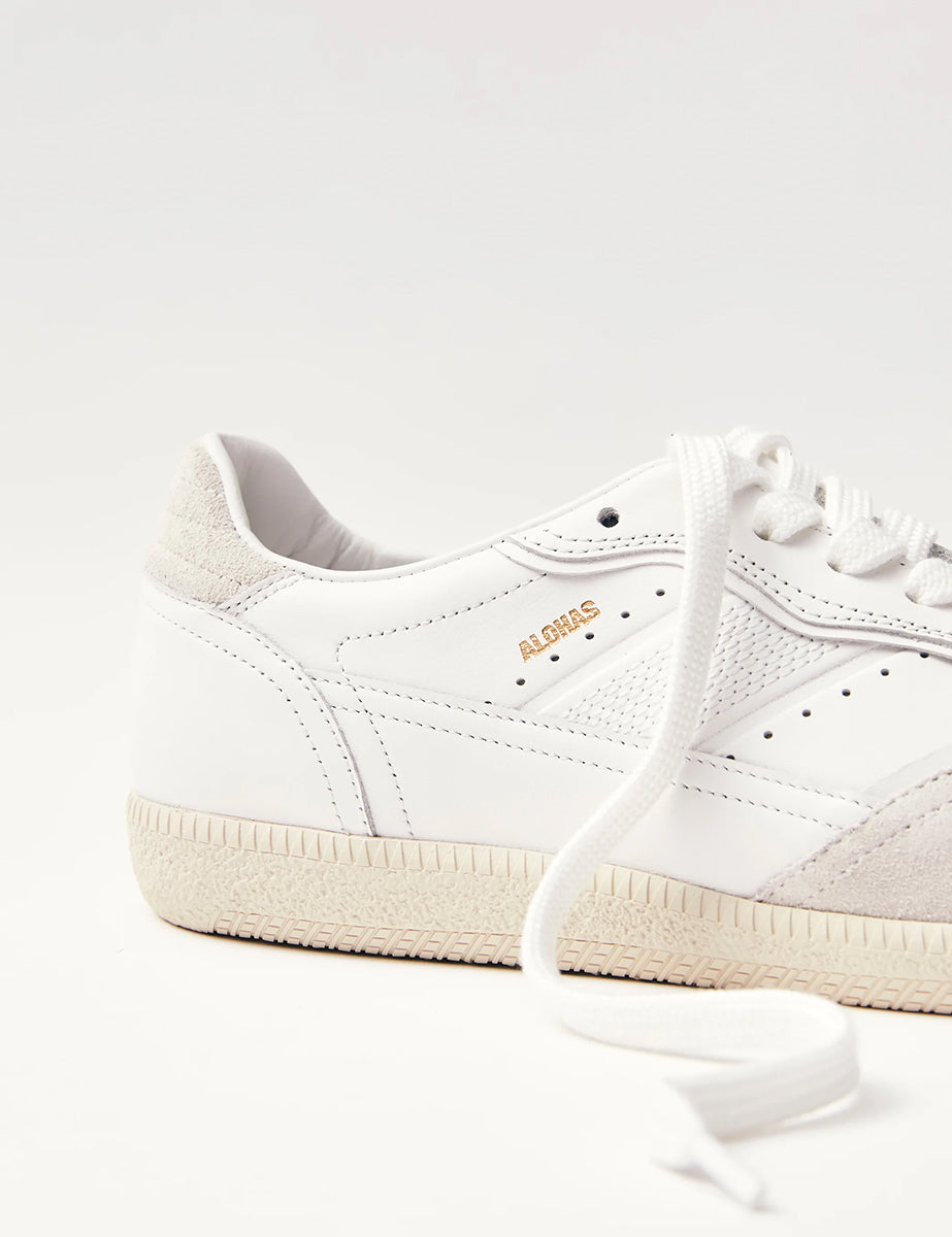 Alohas Rife Light Grey Leather Trainers