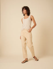 Cream Cable Knit Vest