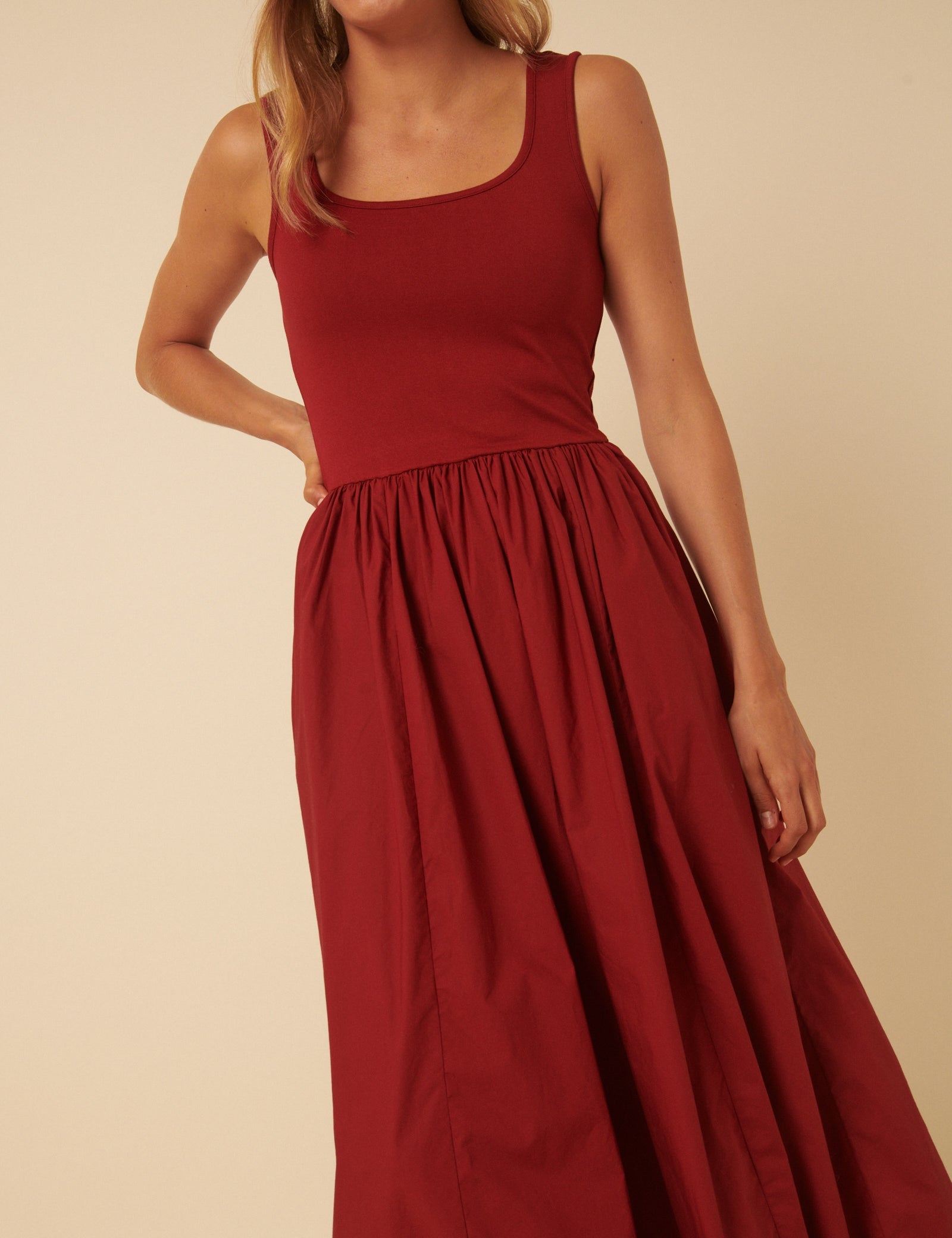 Red Colorado Midi Dress