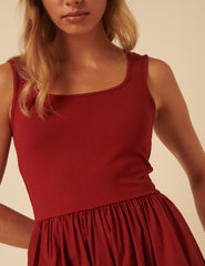 Red Colorado Midi Dress