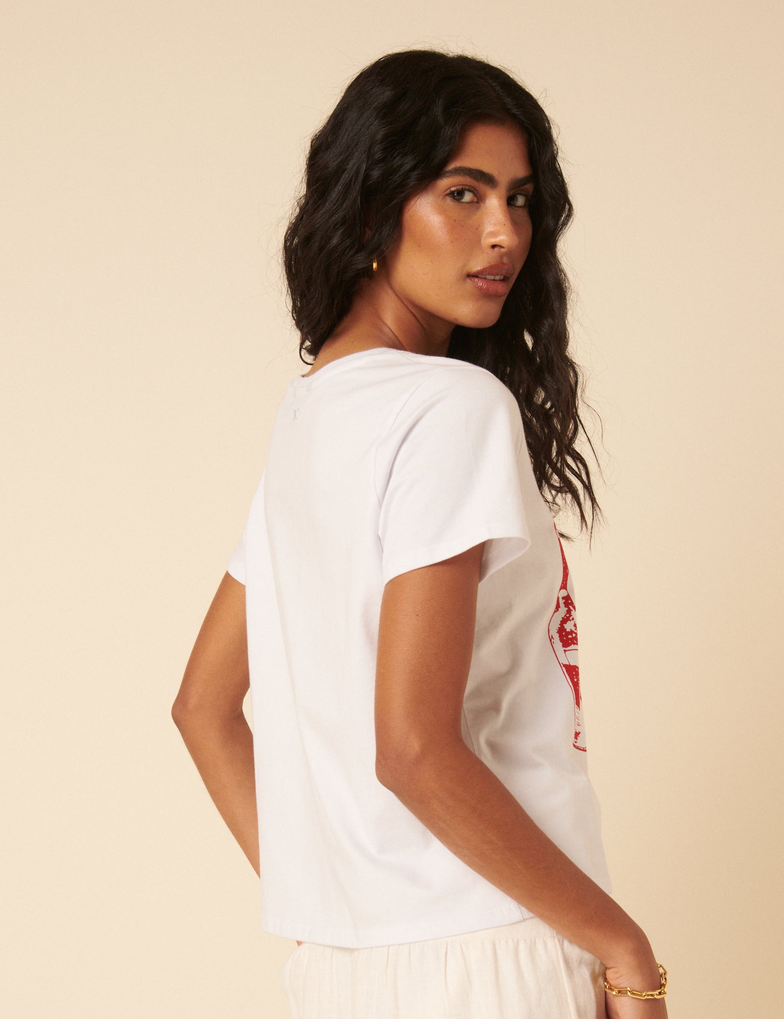 White Dolce Graphic T-Shirt