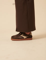 Brown Leather Trainers