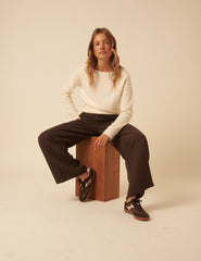 Brown Leather Trainers