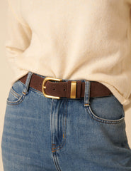 Brown Suede Belt