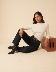 Black Leather Ankle Boots