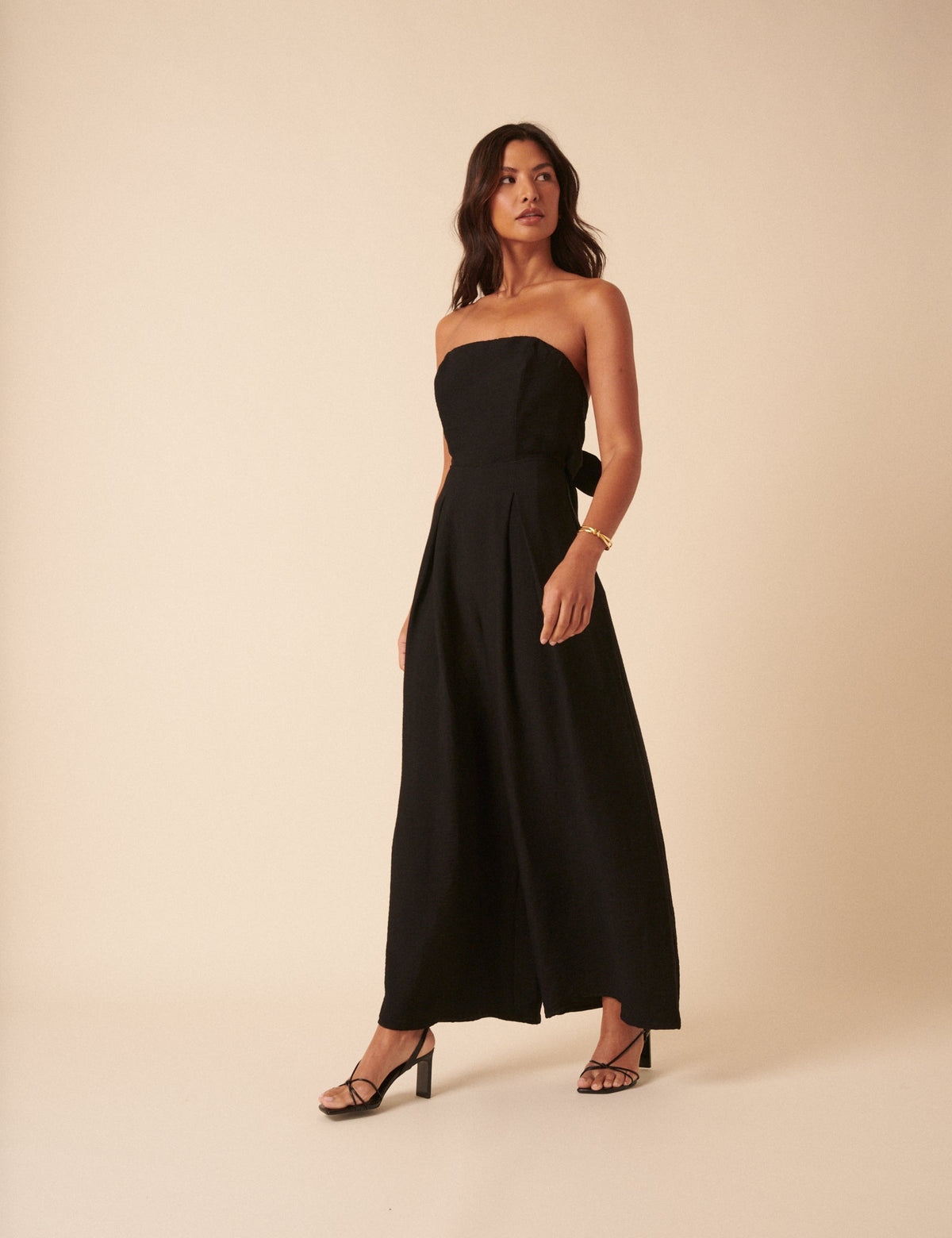 Petite Wide Leg Bandeau Rory Jumpsuit