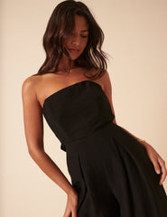 Petite Wide Leg Bandeau Rory Jumpsuit