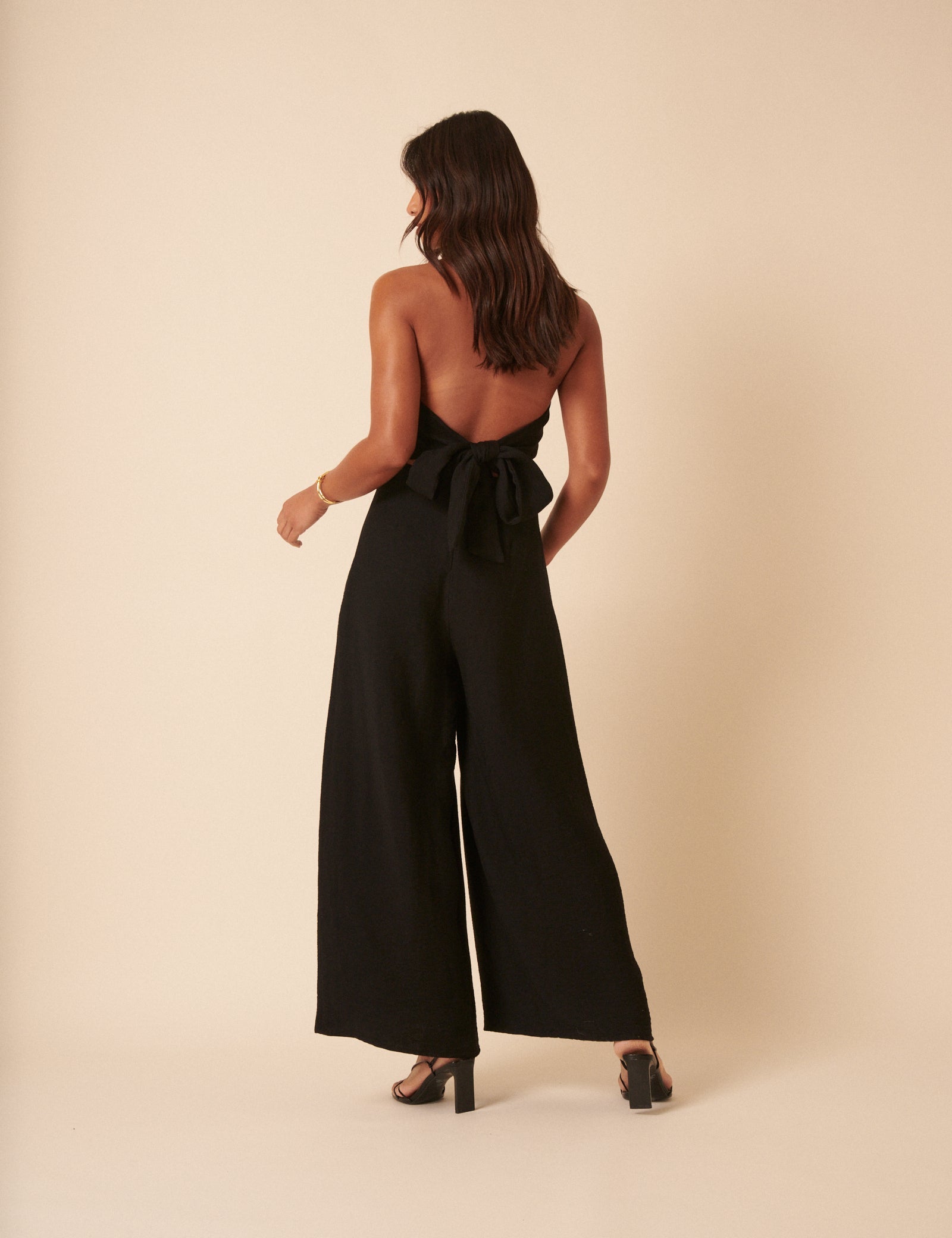 Petite Wide Leg Bandeau Rory Jumpsuit