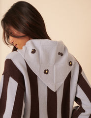 NC x TBCo Blue Floral Wool Triangle Scarf