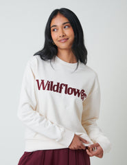 White Wildflower Sweatshirt