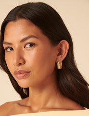 Gold Chunky Hoop Earrings