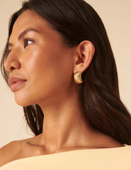 Gold Chunky Hoop Earrings