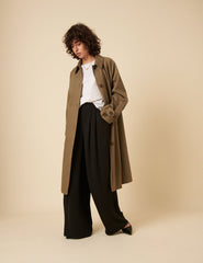 Black Wide Leg Zeena Trousers