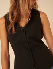 Dark Grey Tailored Waistcoat