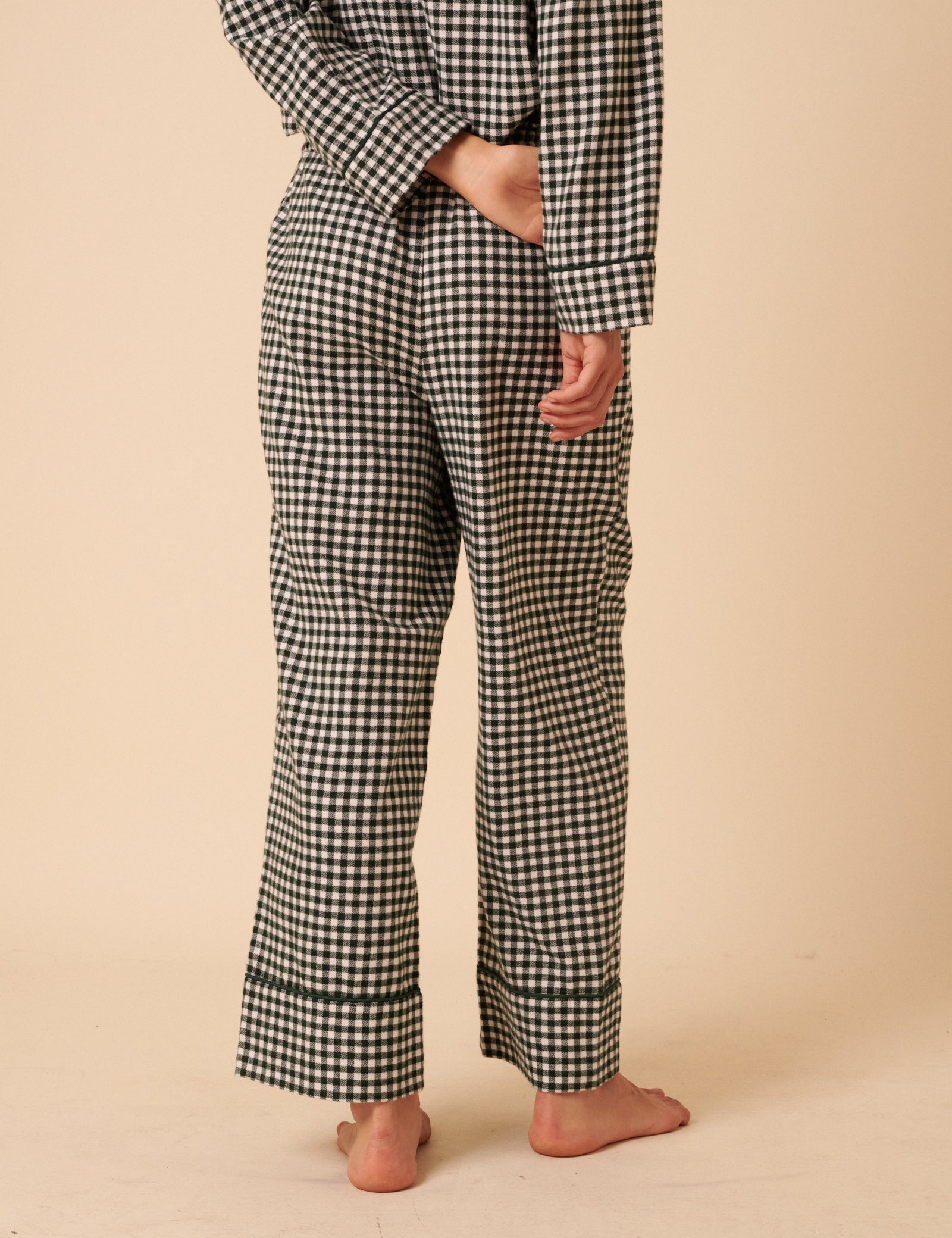 Forest Green Check Pyjama Trousers
