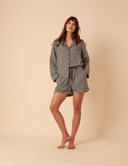 Forest Green Check Pyjama Shorts