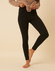 Black High Waisted Ponte Leggings