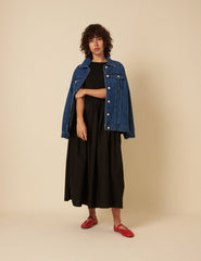 Mid Wash Denim Oversized Jacket