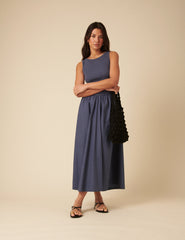 Blue Verity Midi Dress