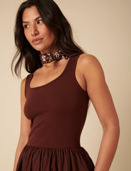 Brown Colorado Midi Dress
