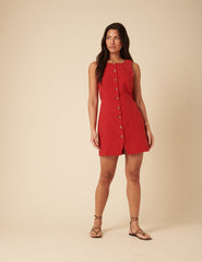Red Peri Mini Dress