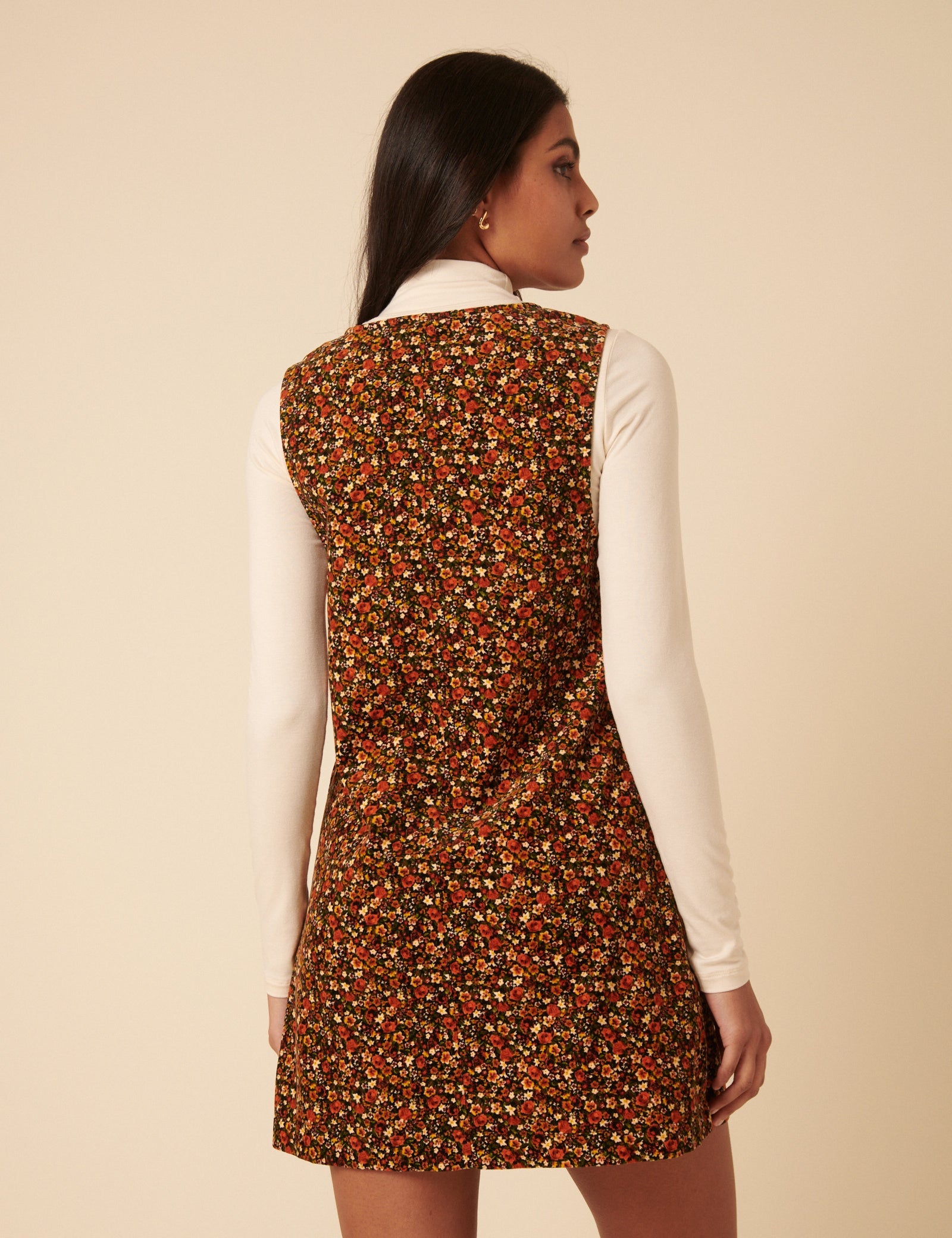 Ditsy Floral Nila Pinafore Mini Dress