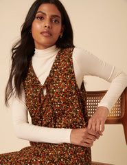 Ditsy Floral Nila Pinafore Mini Dress