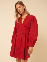 Red Cord Starlight Mini Dress