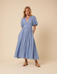Blue Starlight Midi Dress