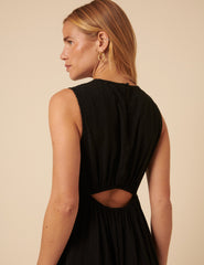 Black Tiered Astrid Maxi Dress