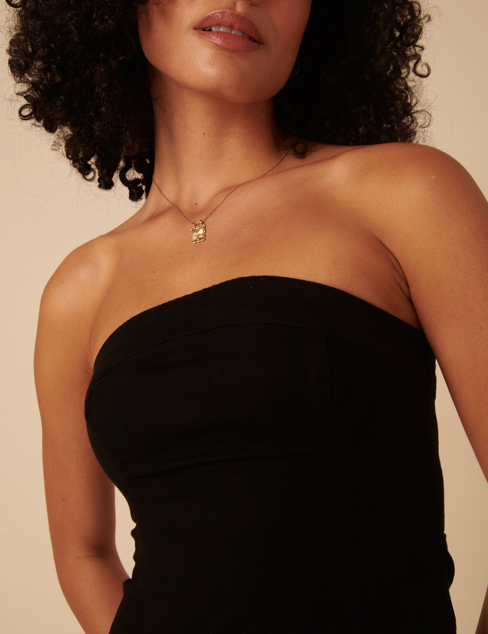 Black Tie Front Gayle Midi Dress