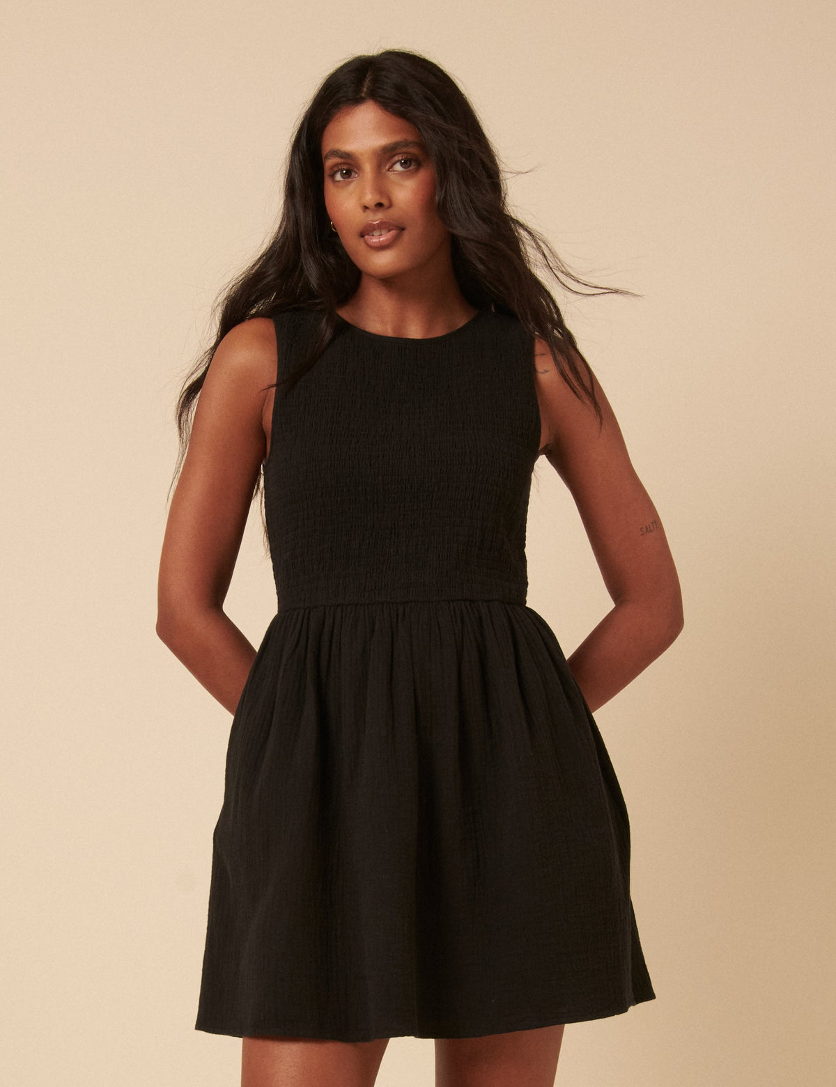 Black Sleeveless Charlie Mini Dress
