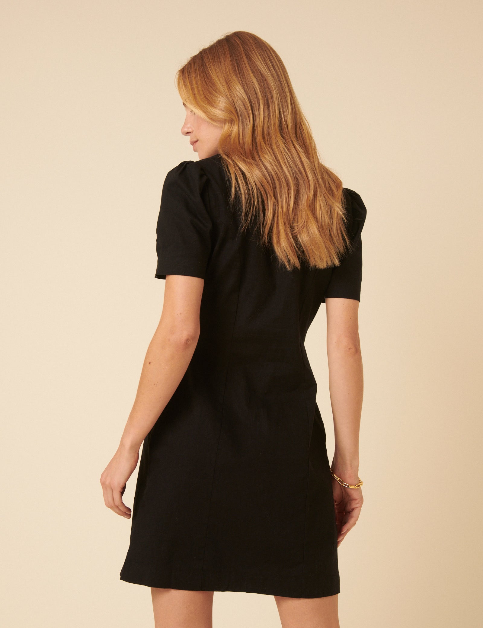 Black Tailored Tara Mini Dress
