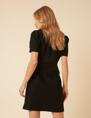 Black Tailored Tara Mini Dress