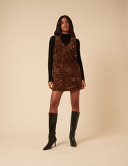 Leopard Print Piper Pinny Dress