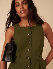 Khaki Peri Playsuit