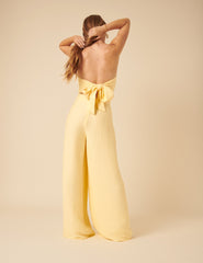 Butter Yellow Bandeau Rory Jumpsuit