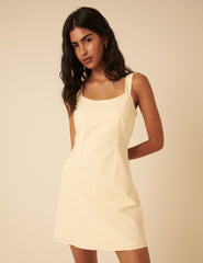 Butter Yellow Florance Mini Dress