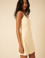 Butter Yellow Florance Mini Dress