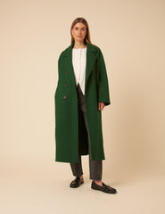 Green Double Breasted Coat