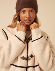 White Long Borg Duffle Coat